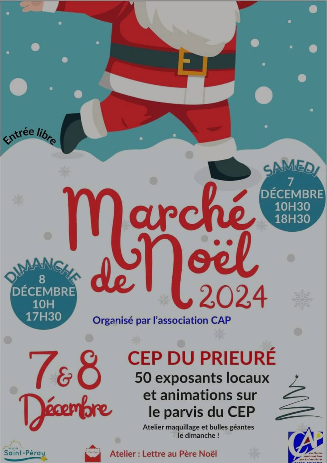 marché de noël 2024 St Peray CEP DU PRIEURÉ exposants